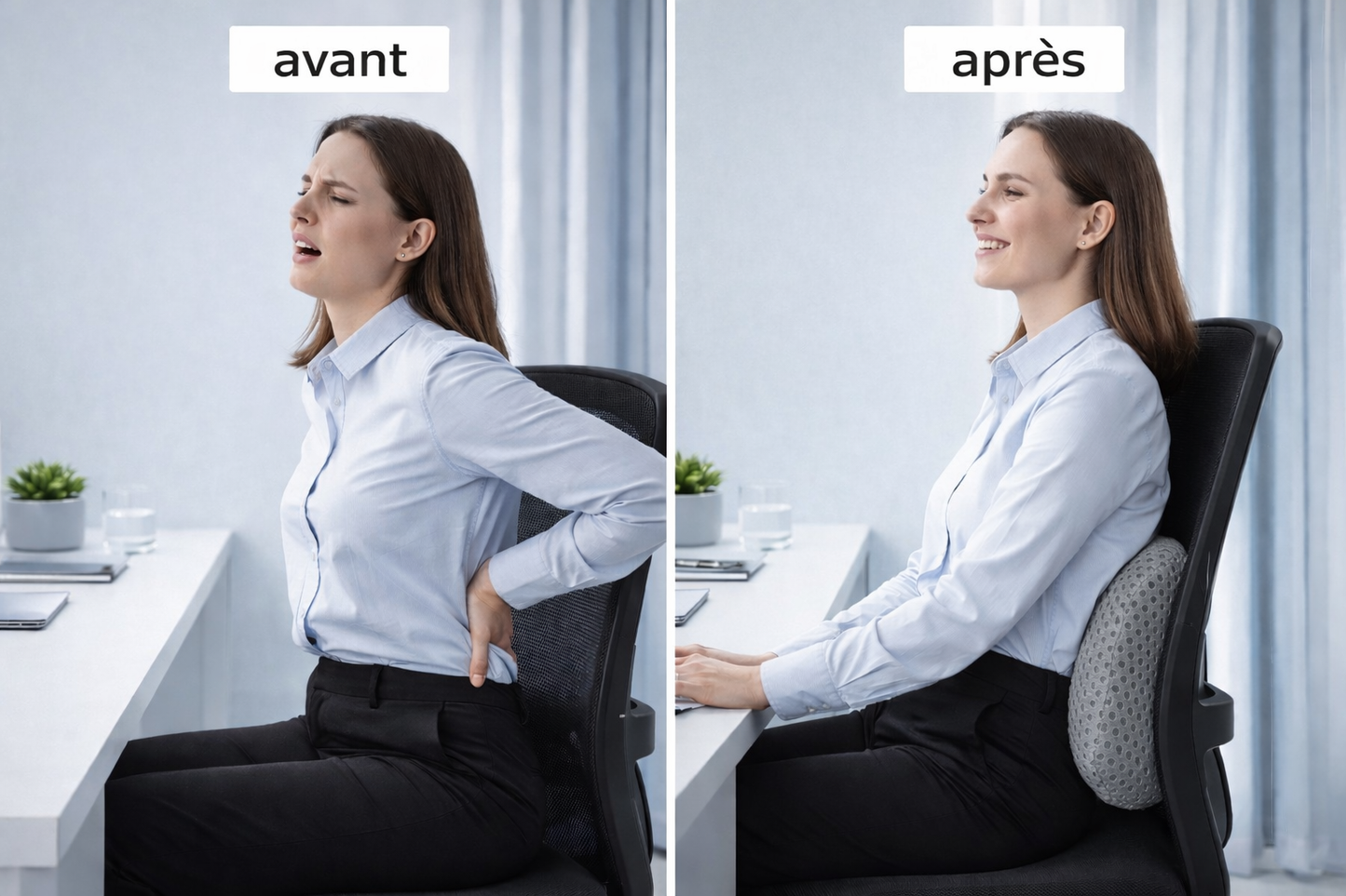 LÚMBERIA™ – Coussin lombaire ergonomique à mémoire de forme